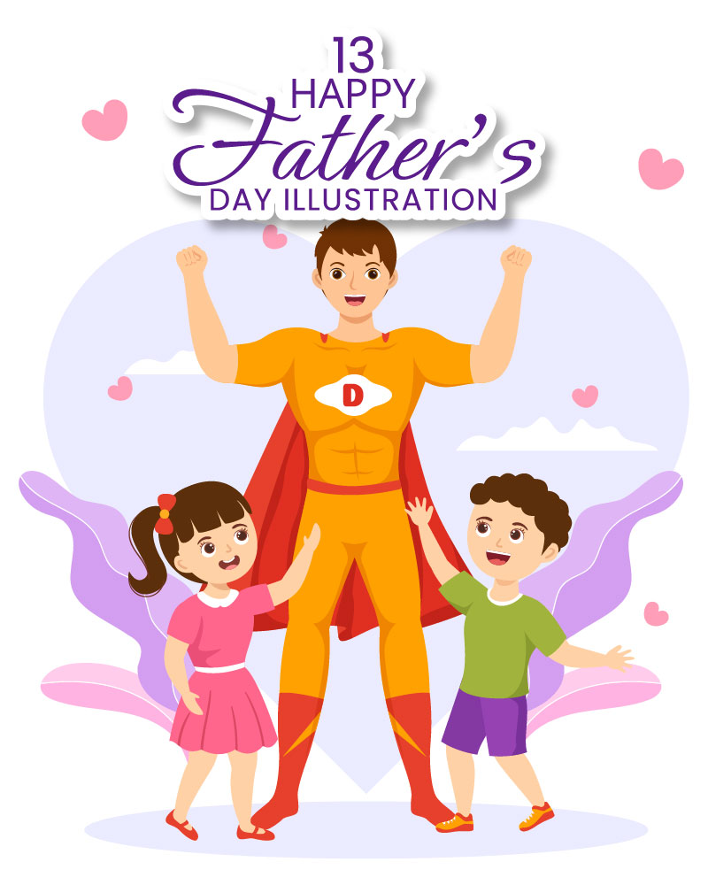 13 Happy Father's Day Illustration