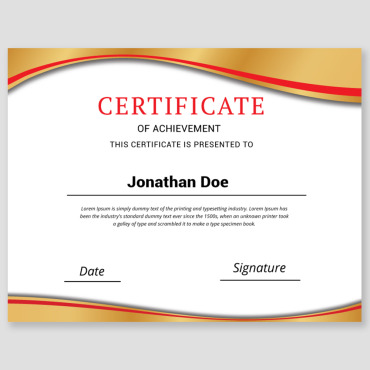 Achievement Certificate Certificate Templates 326923