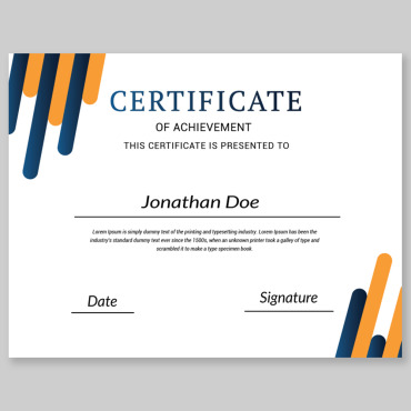 Achievement Award Certificate Templates 326924