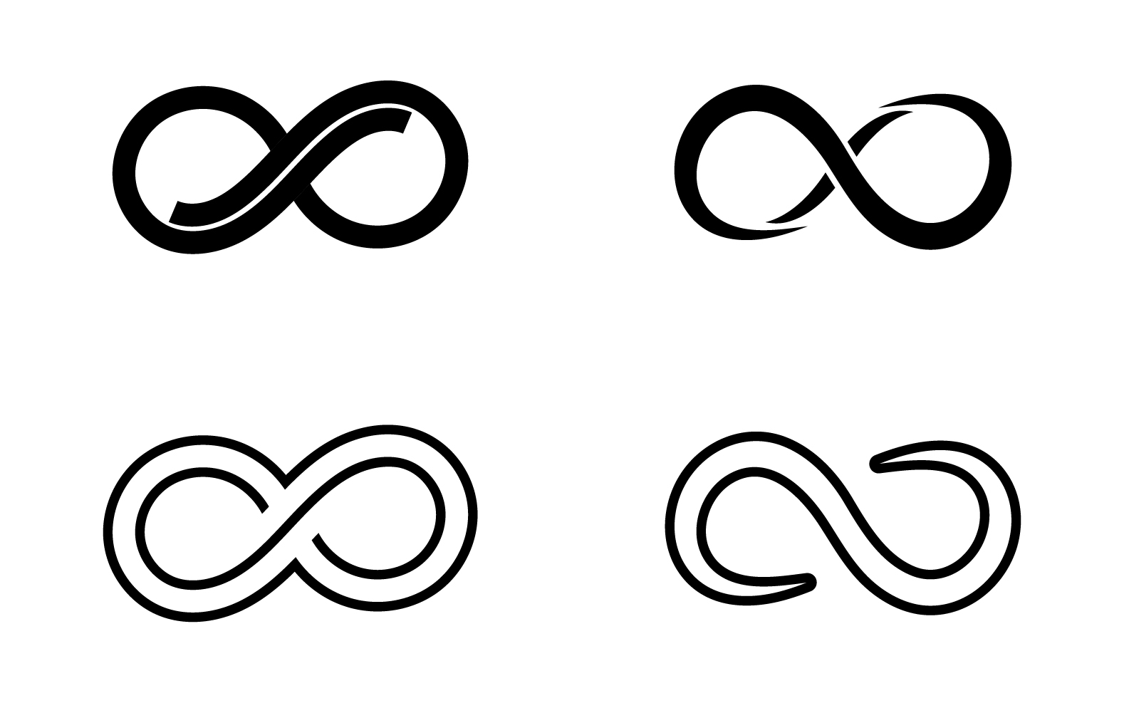 Infinity design loop logo vector v22