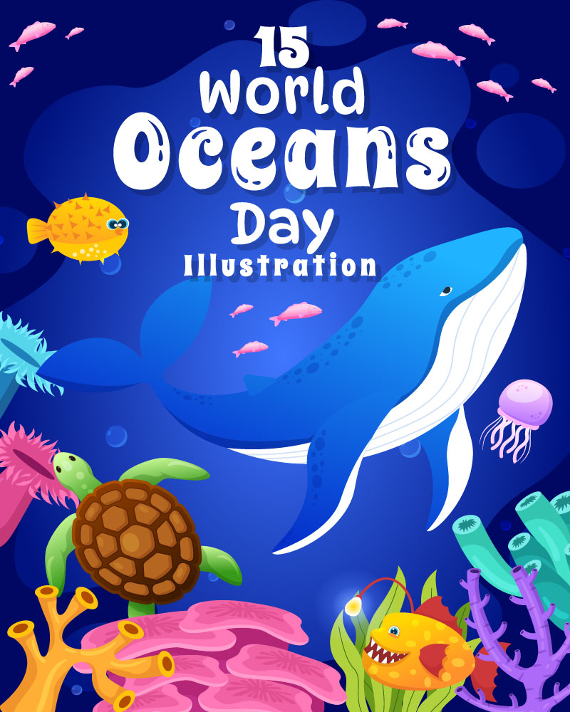 15 World Oceans Day Illustration