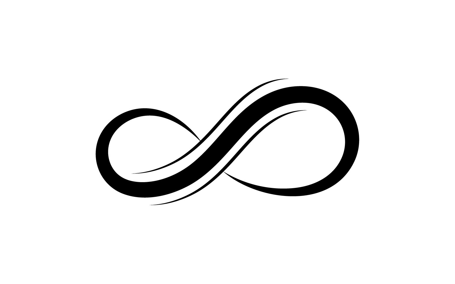 Loop design line infinity logo vector v4