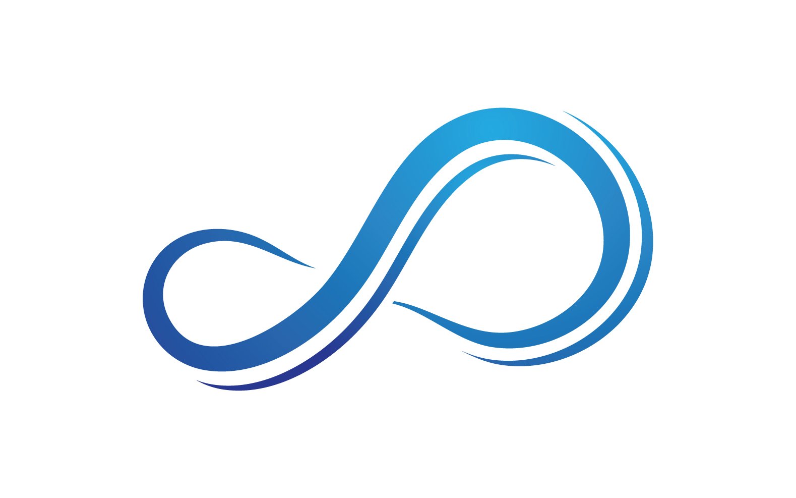 Loop design line infinity logo vector v11