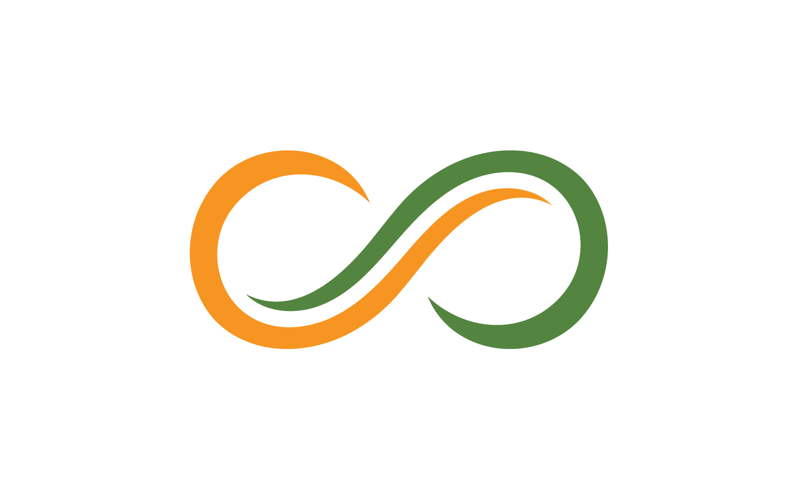 Loop design line infinity logo vector v12