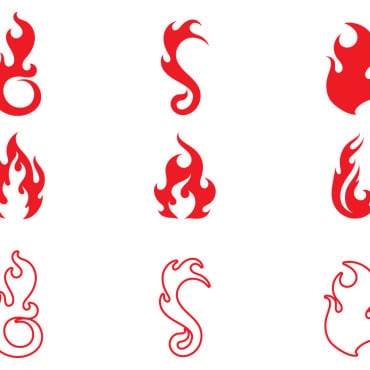 Flame Fire Logo Templates 327092