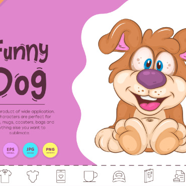 Cartoon Dog Vectors Templates 327267