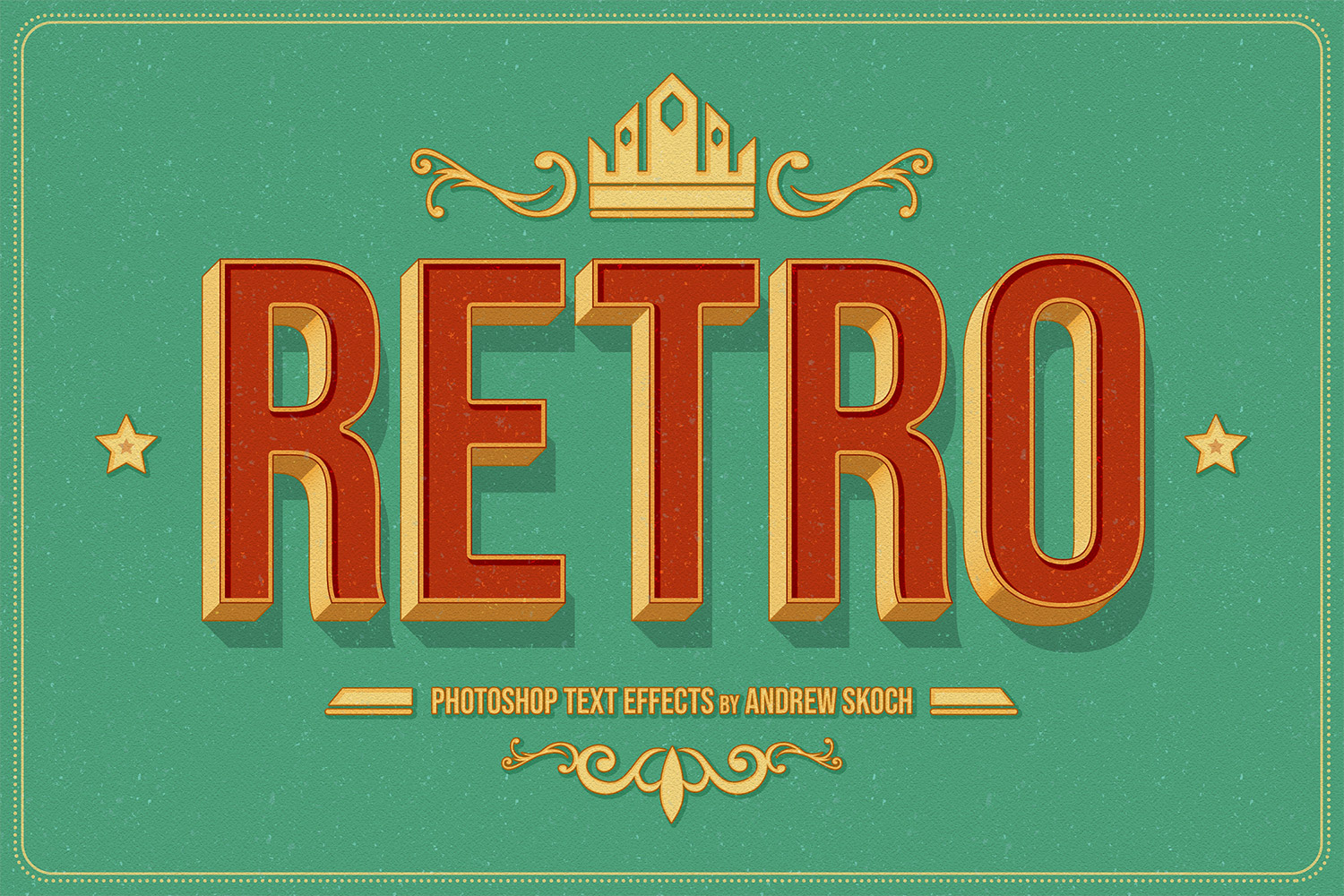 Retro Text Effects - Photoshop Templates