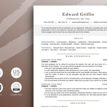 Template Cv Resume Templates 327443