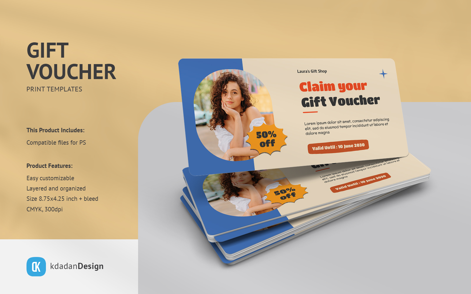 Gift Voucher PSD Templates Vol 088