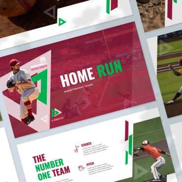 Baseball Sport PowerPoint Templates 327526