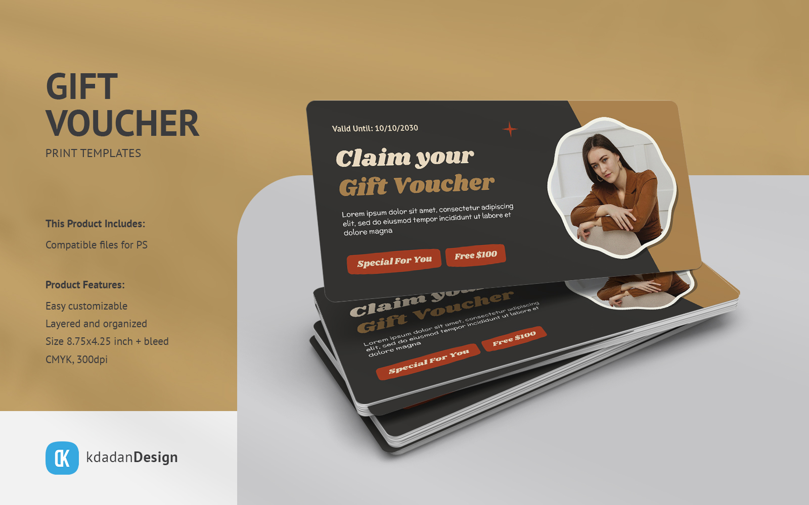 Gift Voucher PSD Templates Vol 089