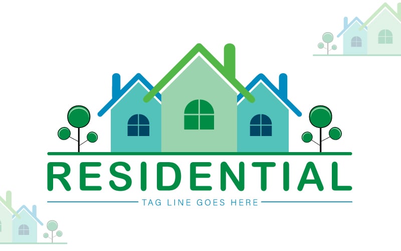 Residential Logo Template - Real Estate Logo Template