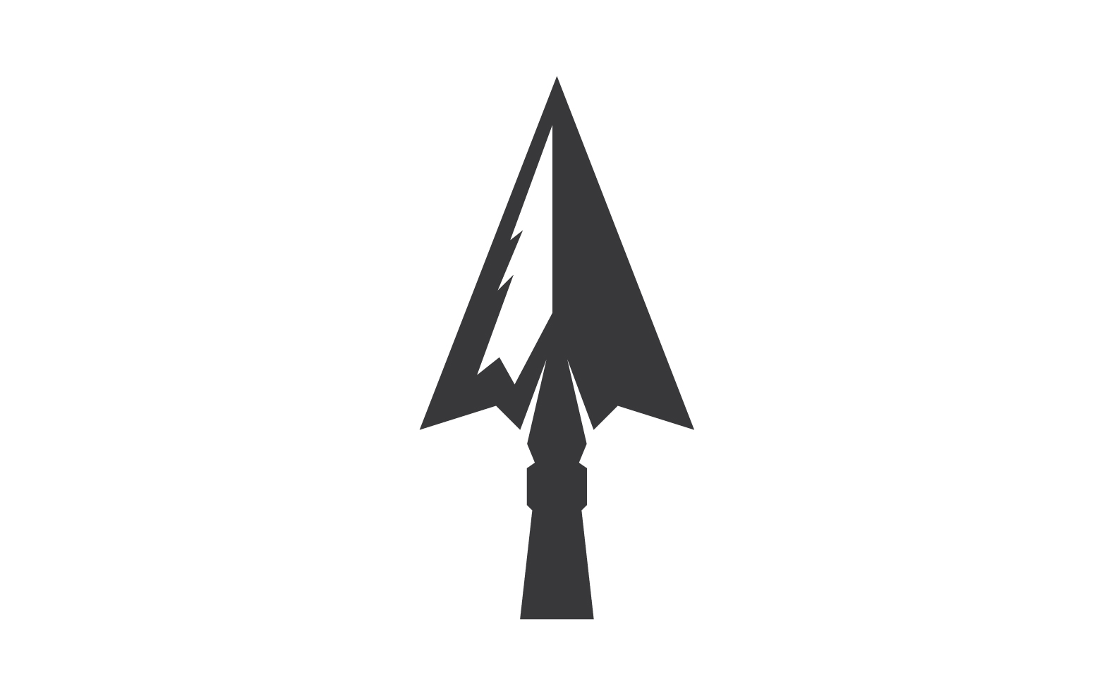Spear  logo  for element design design vector v3