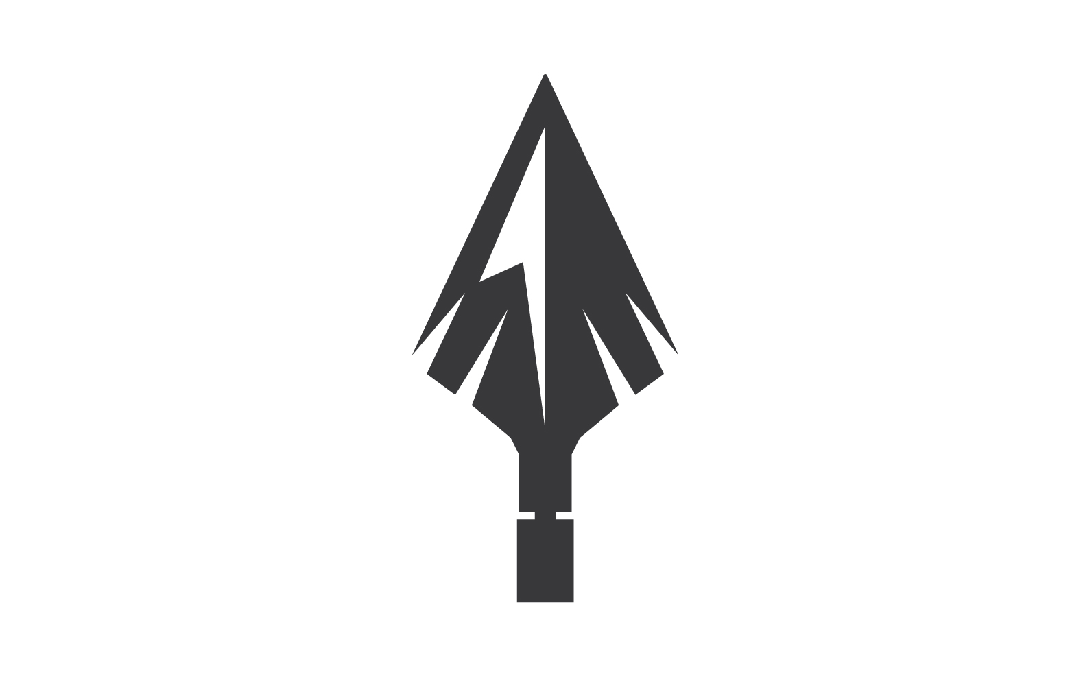 Spear  logo  for element design design vector v4