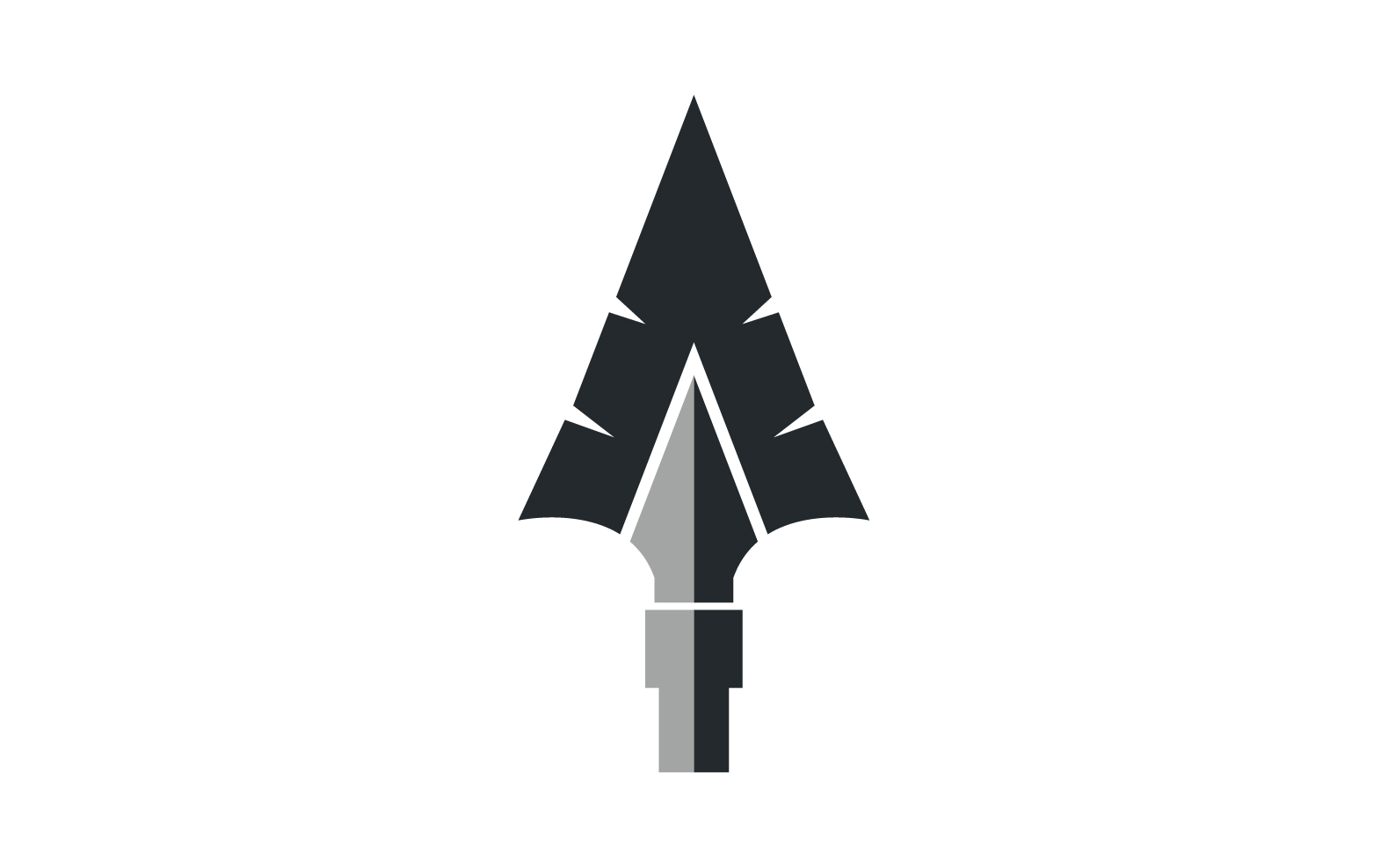 Spear  logo  for element design design vector v5