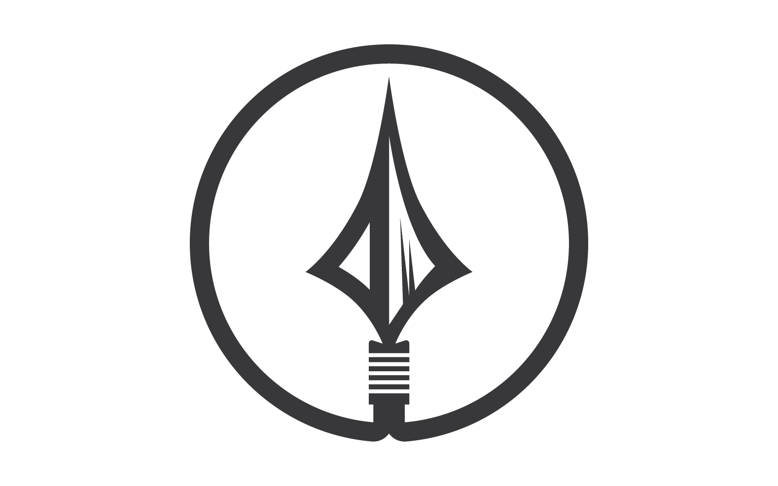 Spear  logo  for element design design vector v30