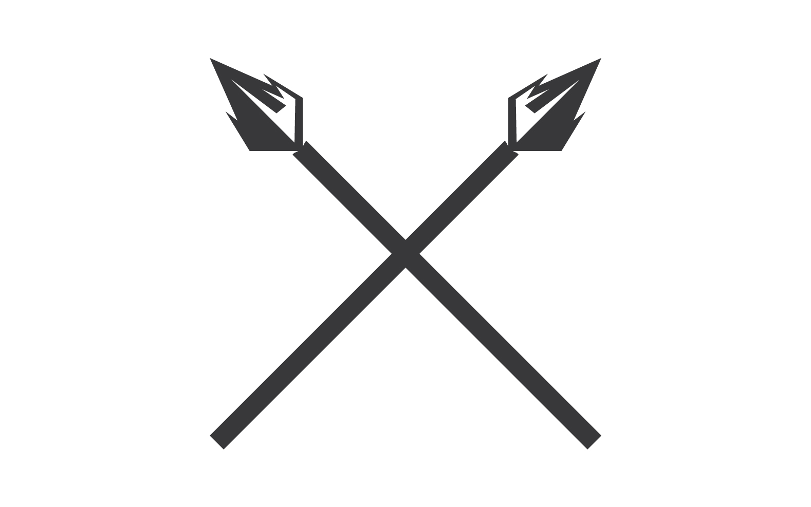 Spear  logo  for element design design vector v41