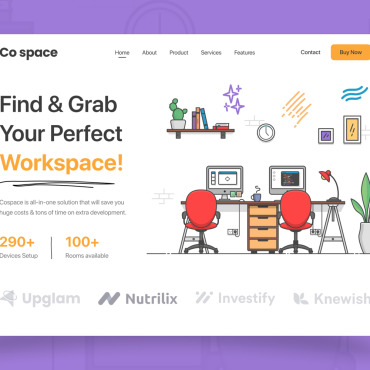 Business Coworking UI Elements 328182
