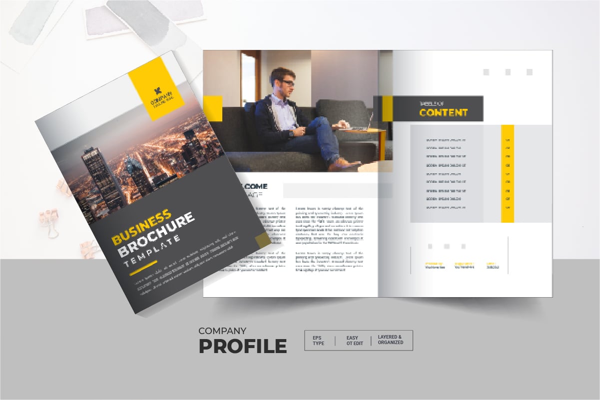 Minimal 12 Pages Brochure Template