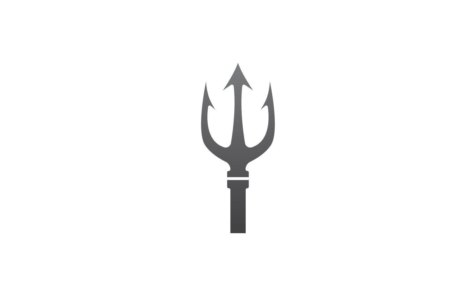 Sword and Magic trident trisula vector logo design element v1