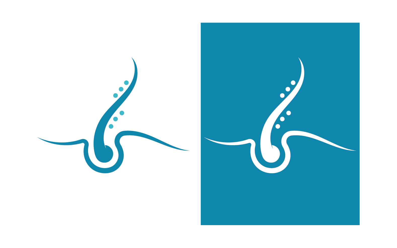 Hair health treatment logo and symbol design vector v1