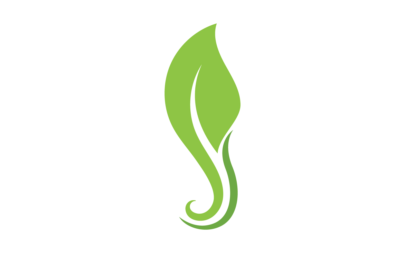 Eco leaf green tree tea leaf and nature leaf logo v14