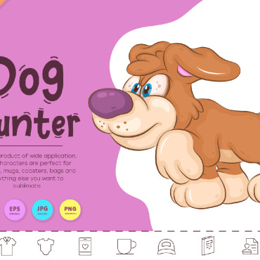 Dog Hunter Vectors Templates 328561