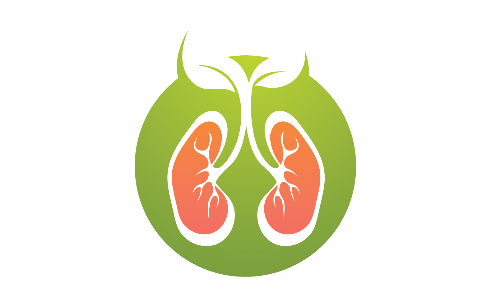 Health lungs logo and symbol vector v1