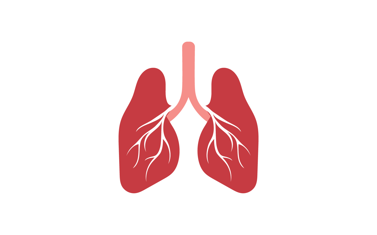 Health lungs logo and symbol vector v6