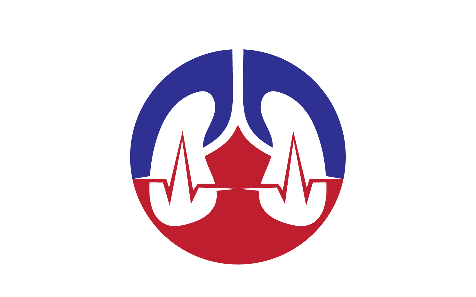 Health lungs logo and symbol vector v25