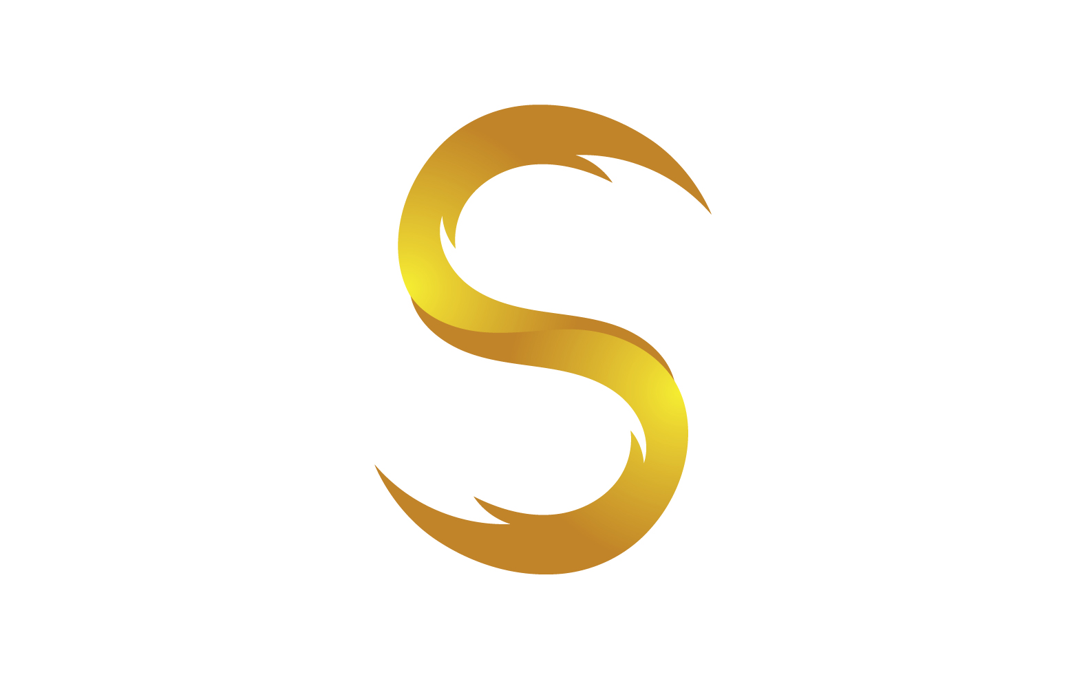 S letter icon logo vector design v16