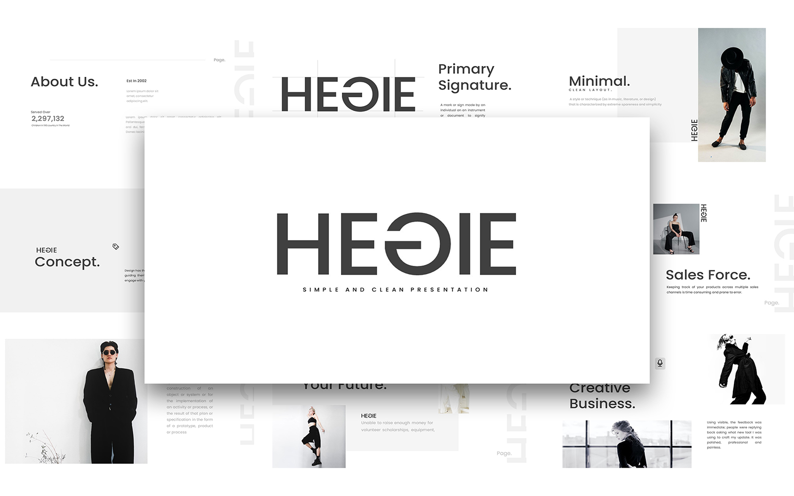 Hegie Minimal Keynote Template