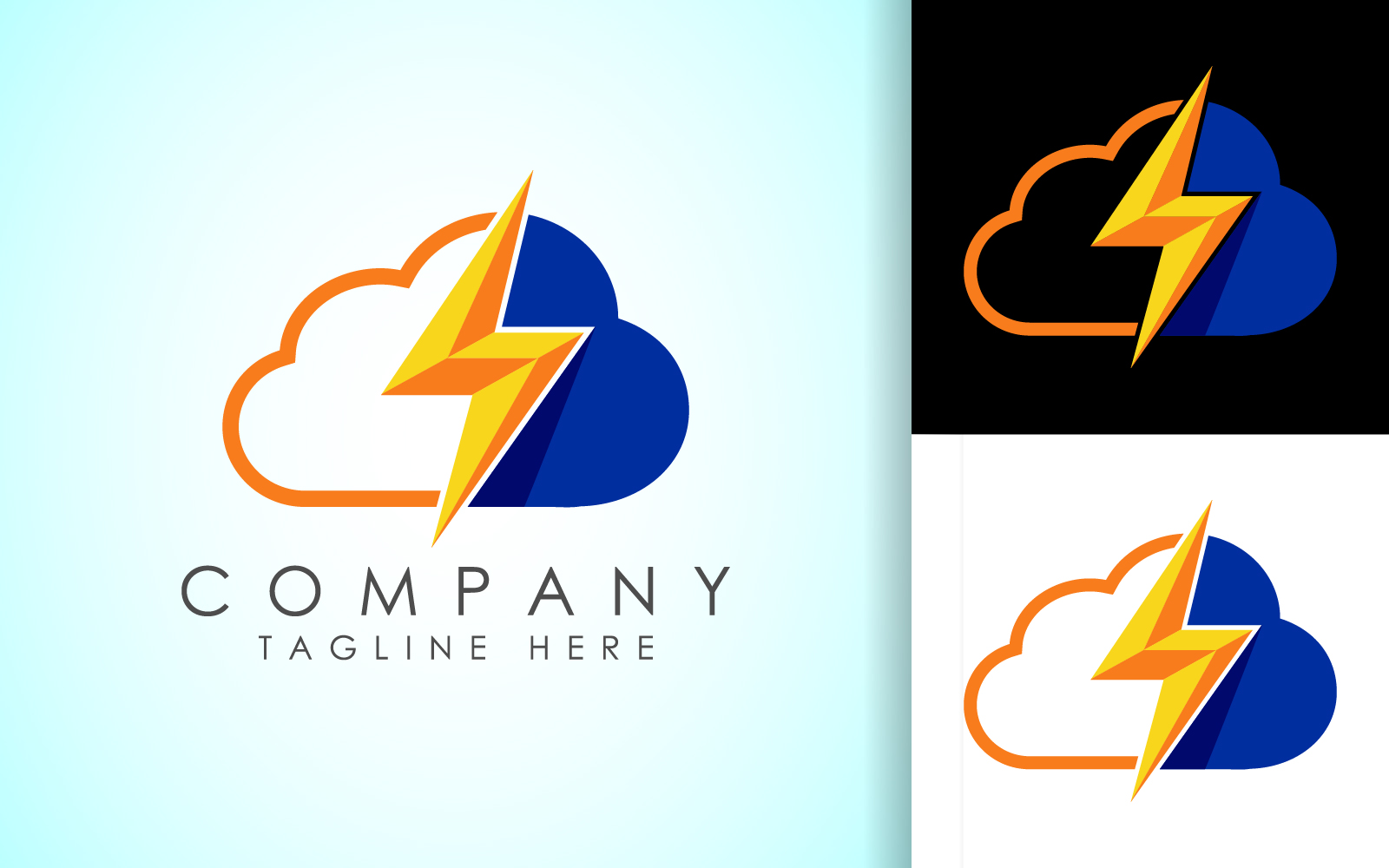 Cloud logo design vector template5