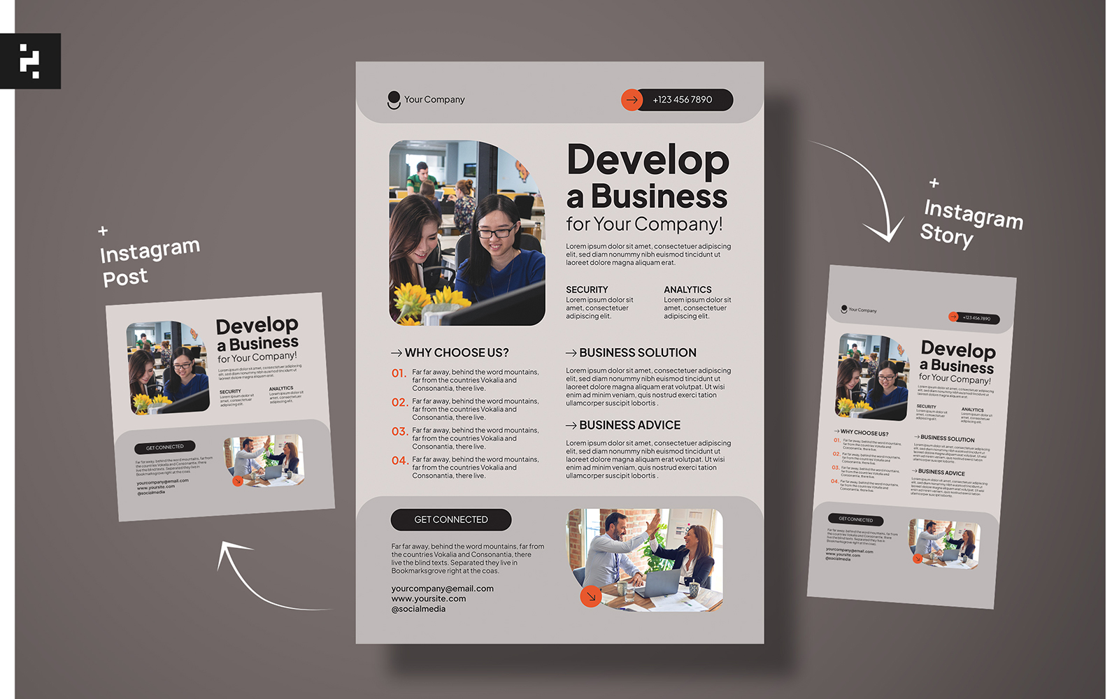 Business Services Corporate Flyer