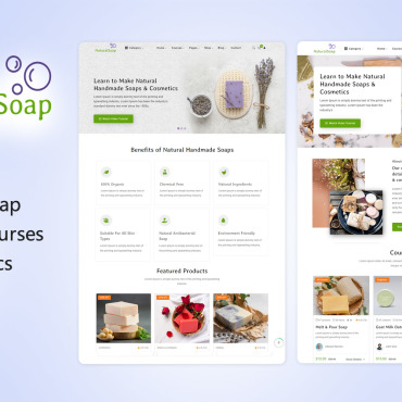 Handmade Soap Responsive Website Templates 328977