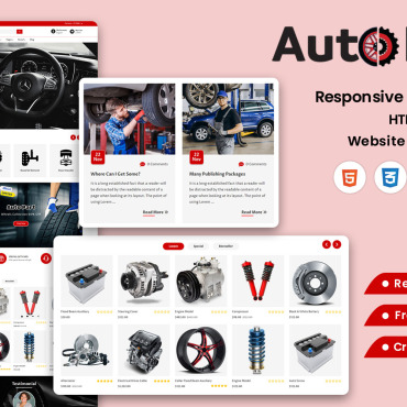 Auto Automotive Responsive Website Templates 328980