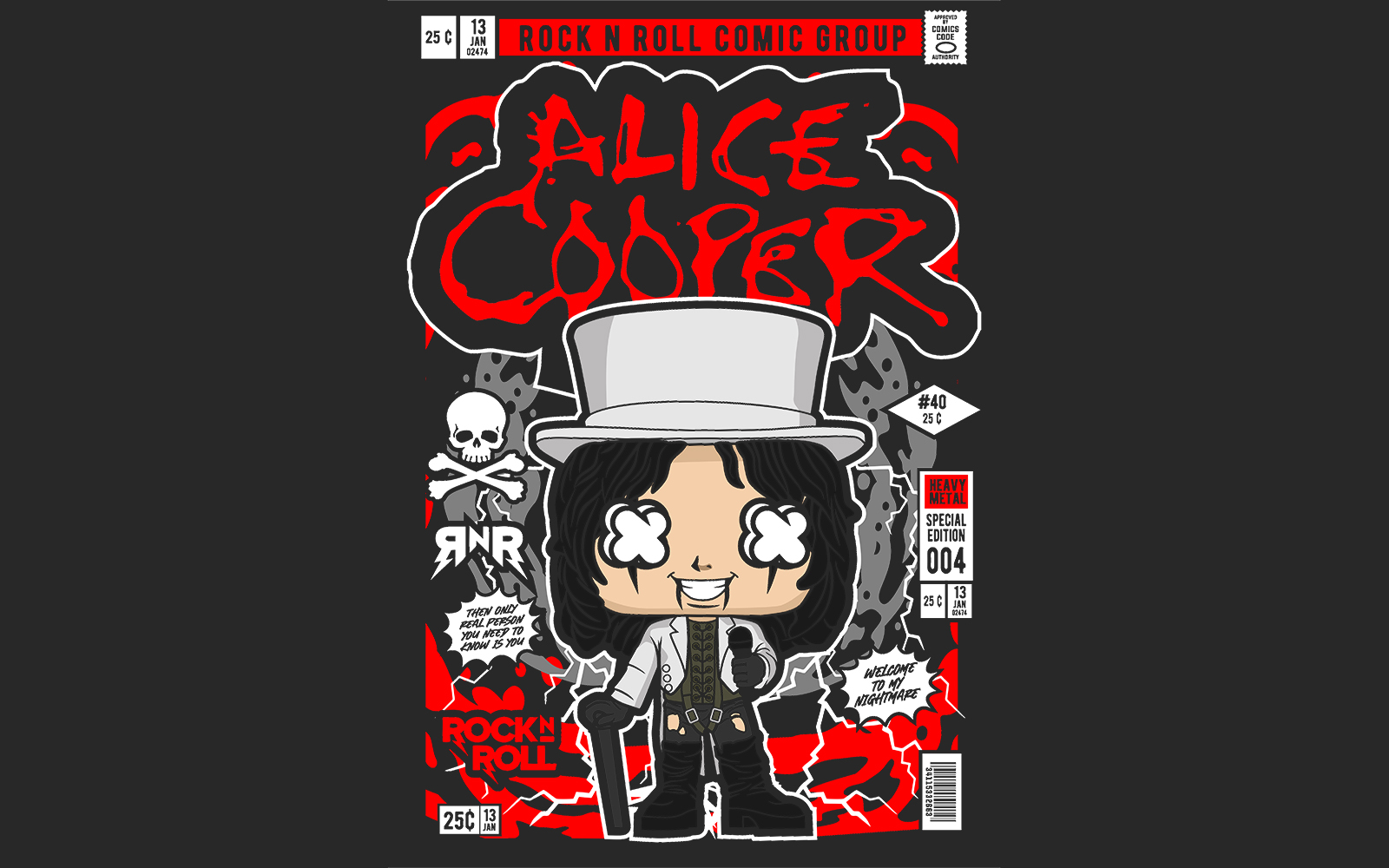 Alice Cooper Apparel Ilustrator