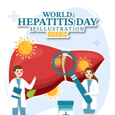 Hepatitis Day Illustrations Templates 329041