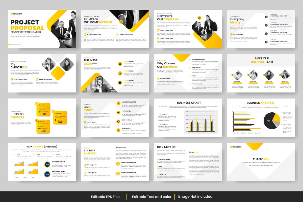 Vector clean multipurpose business presentation and business presentation powerpoint template