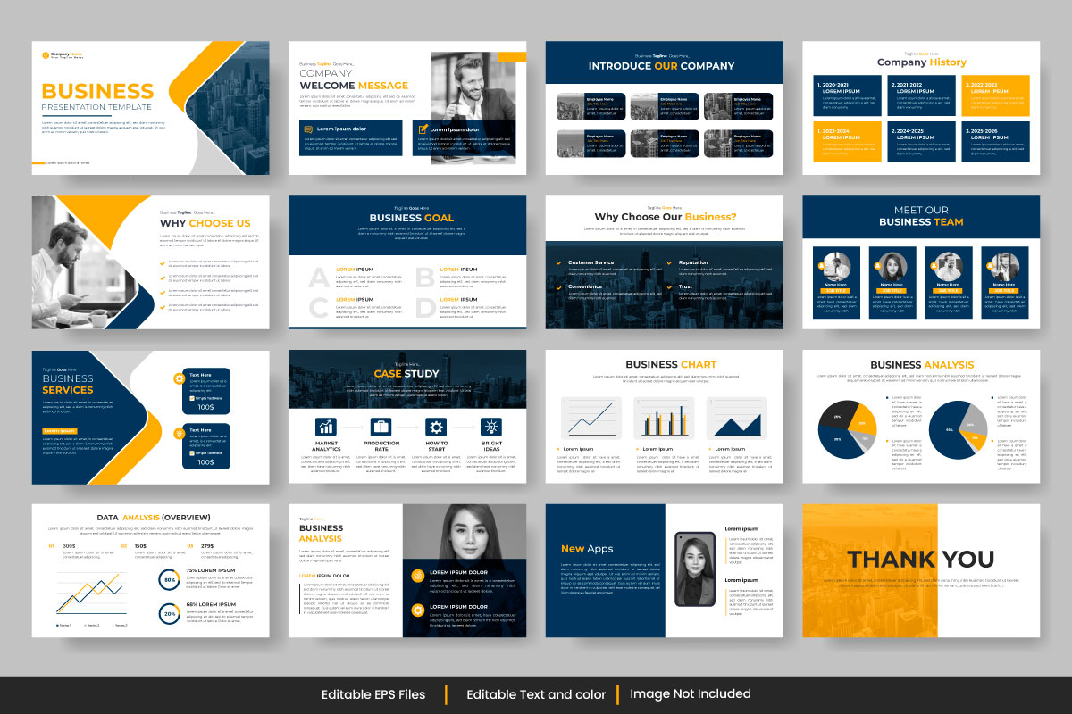 multipurpose business presentation and business presentation powerpoint template