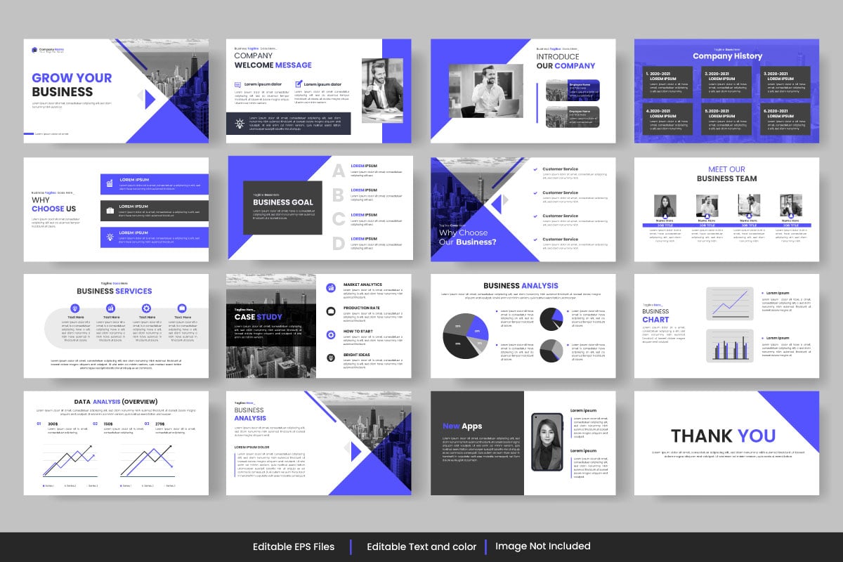 multipurpose business presentation and business presentation powerpoint template idea