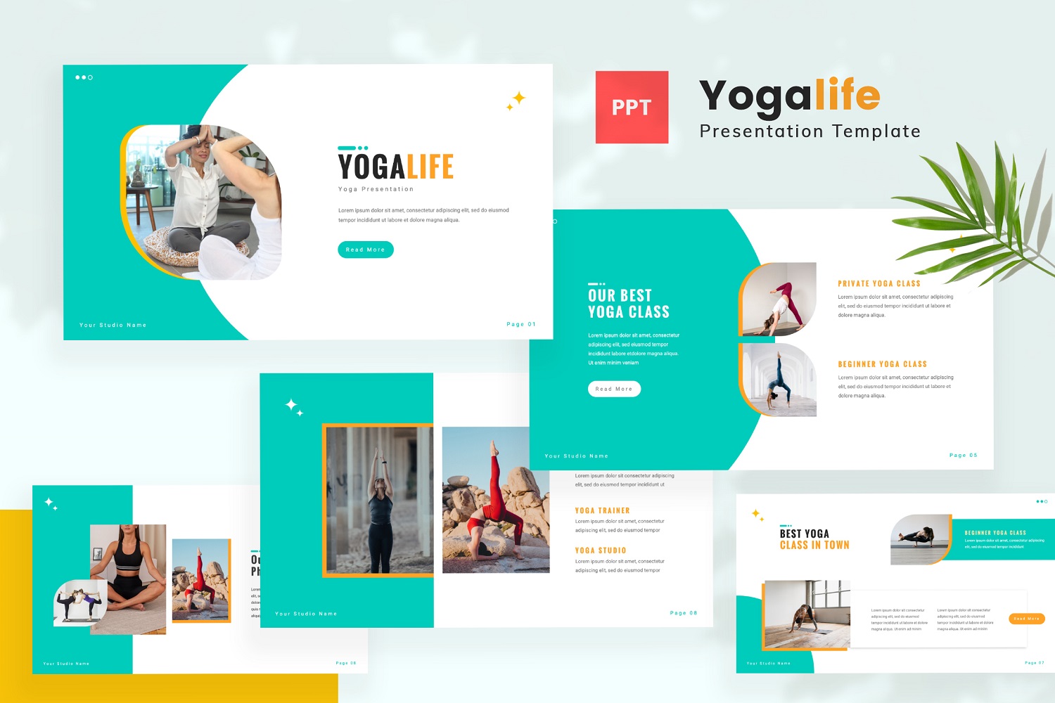 Yogalife — Yoga Powerpoint Template