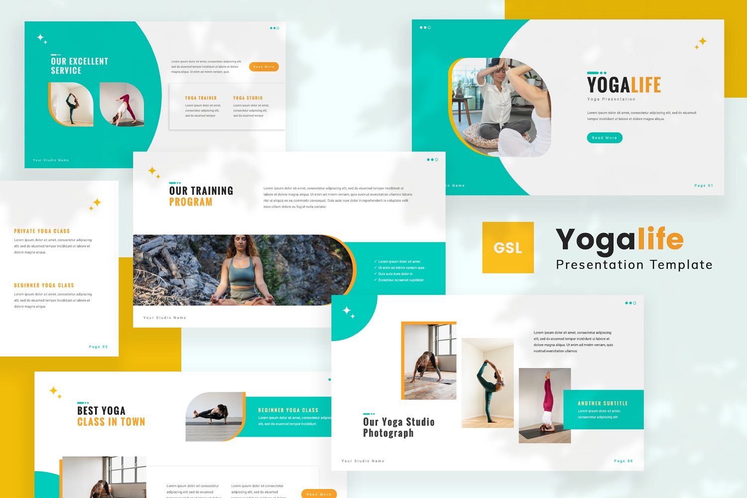 Yogalife — Yoga Google Slides Template