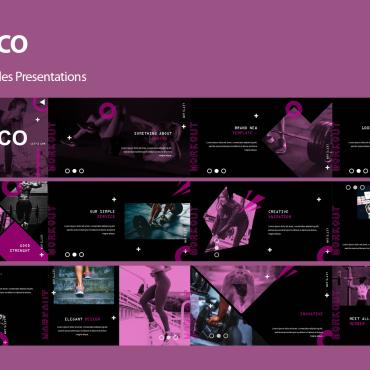 Workout Trainer PowerPoint Templates 329392