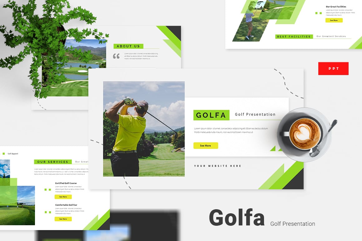 Golfa - Golf Prowerpoint Template