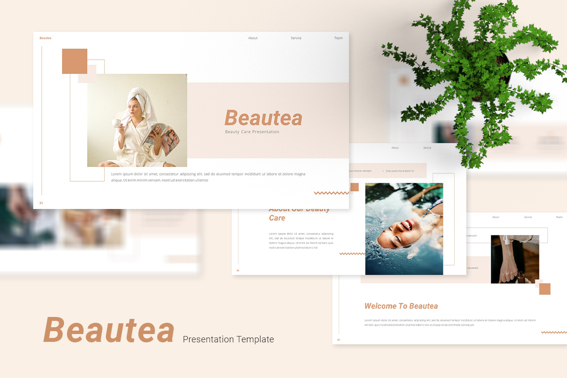 Beautea - Beauty Care Keynote