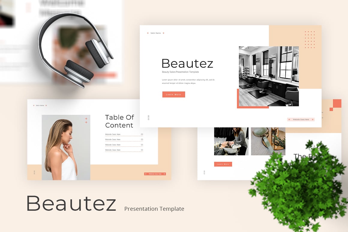 Beautez - Beauty Salon Keynote Template