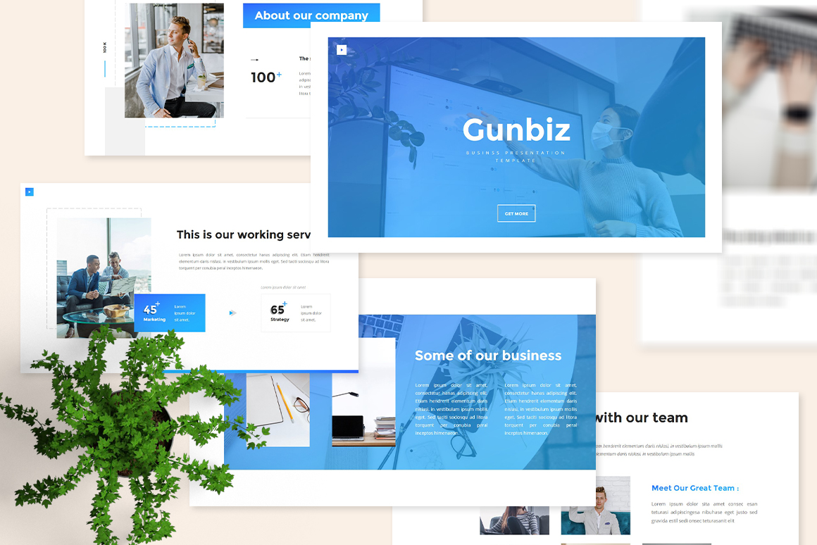 Gunbiz - Business Google Slides Template