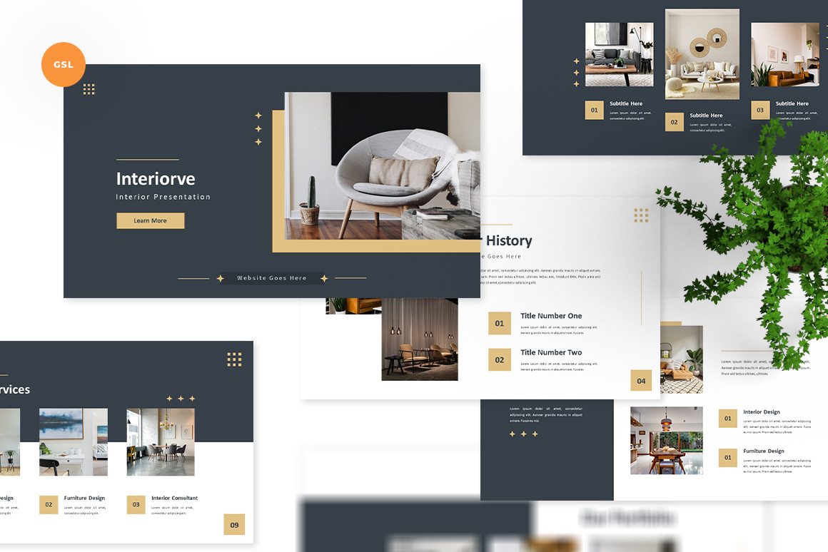 Interiorve- Interior Google Slides Template