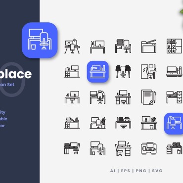 Collection Workplace Icon Sets 329532